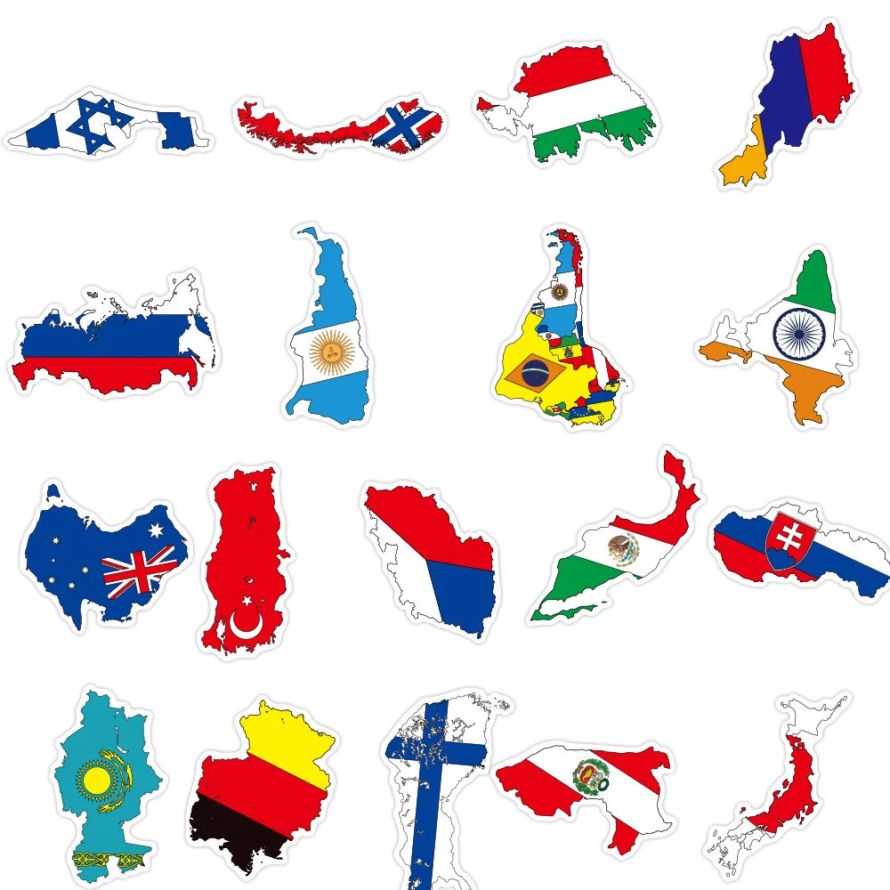 Stickers drapeau du monde