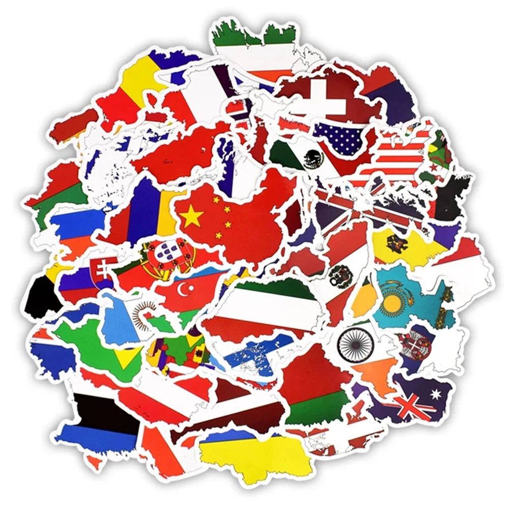 Stickers drapeau du monde