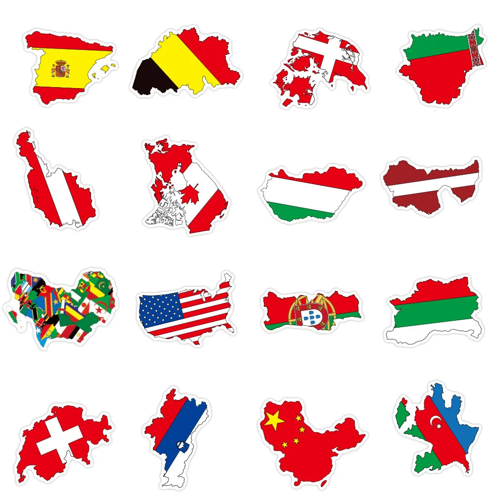 Stickers drapeau du monde