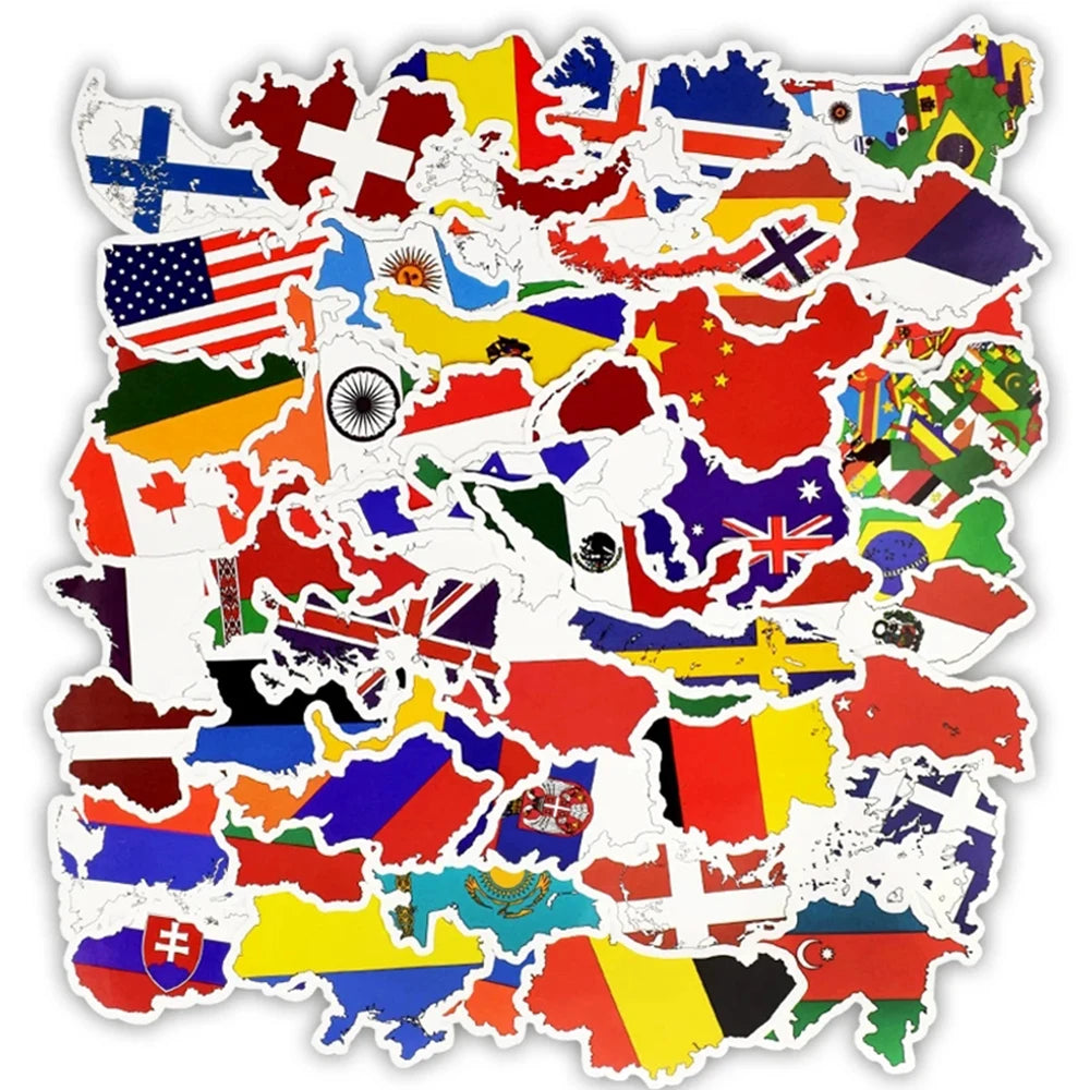 Stickers drapeau du monde